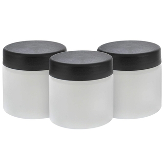C3 Sunless DHA Spray Tanning Solution Cups with Lids (Pack of 3) - 14 oz. Plastic Cups that Fit  Model G12 and G12-QC Turbine Spray Tanning Applicator Guns - Jars, Storage Bottles