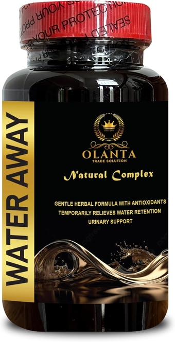 Water Away Pills - Water Away - Fast Acting Bloating Relief, Vitamin B6, Citric Acid, Celery Seed, Tart Cherry, Green Coffee Beans, Milk Thistle, Cranberry, Pomegranate, Turmeric - 1 Bottle