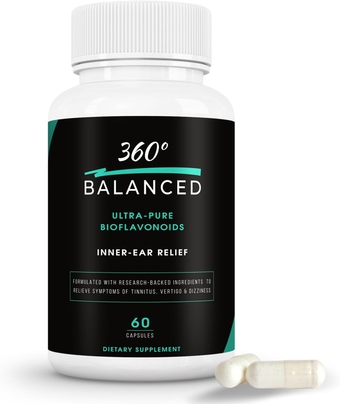 Ultra-Pure BIOFLAVONOIDS, Tinnitus, Vertigo and Ringing Ear Relief, Ear Health Vitamins, Bioflavonoids, Ginger, Beet Root, Lemon, Choline, Inositol, Hesperidin - 90 Day Satisfaction Guarantee