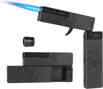 Torch Lighter, Foldable Butane Lighters, Windproof Refillable Adjustable Jet Flame Lighters, Cool Folding Lighters, Creative Lighter, Unique Gift for Men Women(No Gas)