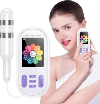 Exercise Products for Women Pelvic Floor Strengthening Device Incontinence Treatment Device, Electric Pelvic Muscle Exerciser (White)