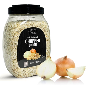 Bulk Dehydrated Chopped Onions 2LB, Kosher Certified Dried Onion Flakes best for Soups, Sauces, Meatballs, Vegetables,