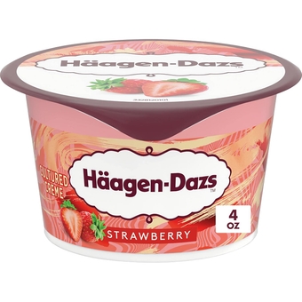 Cultured Cream Yogurt Style Snack, Strawberry, 4 oz Cup