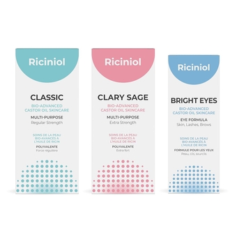 BUNDLE 02 - Clary Sage (30ml), Classic (30ml) & Bright Eyes (15ml). Bio-advanced Castor Oil for Body and Around the Eyes Skincare, All Natural Skin Protection for Cracked and Dry Skin| Vegan & Cruelty-Free