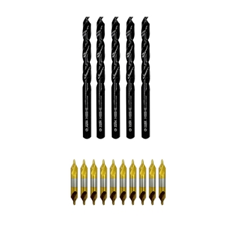 23/64inch Hss Twist Drill bit and 4.0mm Center Drill bit for Steel cast Iron and Other Metal