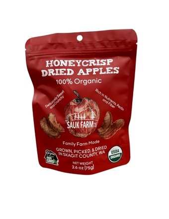 LLC Honeycrisp Dried Apples, Certified Organic, Vegan, 2.6 Ounce