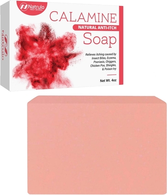 Natural Instant Itch Relief Soap Bar – Calming Calamine Soap for Itchy Skin, Bug, Insect, Mosquito or Ant Bite, Natural Instant Relief for Itch Soap Bar - Anti-Itch Defense (4 Ounce (Pack of 1))