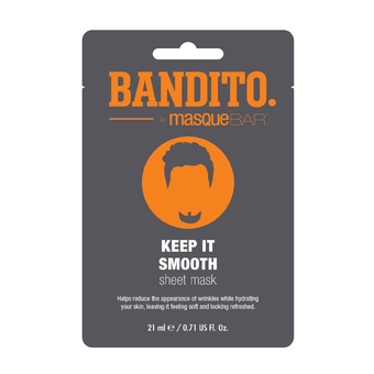 Bandito Collagen Facial Sheet Mask (6 Pack) — Korean Skin Care Treatment — Softens Finelines, Hydrates, Moisturizes, Brightens & Soothes Skin — Reduces Puffiness & Darkness — Keep It Smooth