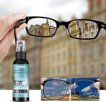 Lens Scratch Removal Spray,Eye Glass Windshield Glass Repair Liquid,Lens Scratch Remover, Glasses Cleaner Spray for Sunglasses Screen Cleaner Tools