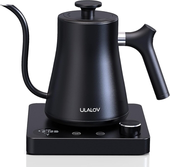 Gooseneck Electric Kettle 1.0L with Temperature Control,Ultra Fast Boiling Hot Water Kettle for Pour-Over Coffee/Tea,100% Stainless Steel, 5 Variable Presets, 12H Keep Warm,Leak-Proof, 1200W