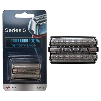 Upgraded 52B Shaver Razor Replacement Blade Cassette w/Sealed Packaging for Braun 5 Series Shaver: 5030s 5040s 5050cc 5090cc 5070cc 5020s 5147S 5140S 5190CC (Black)
