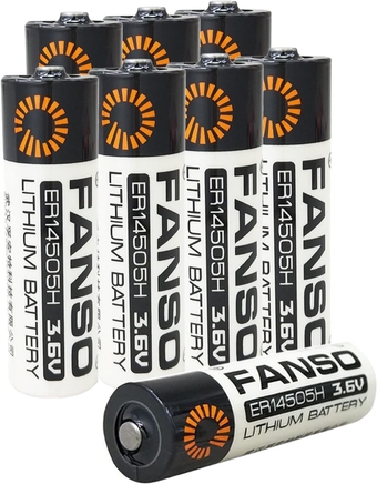 8 Pack FANSO ER14505H 3.6V AA Lithium Battery 2700mAh Non-Rechargeable Battery