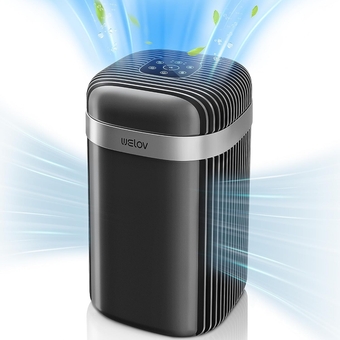 Welov Air Purifiers for Bedroom: H13 True HEPA Air Purifiers for Pets Allergens Removal to 0.1 Microns, 23db Quiet, Night Light, Air Cleaner Odor Eliminator for Pet Hair Pollen Smoke Dust, Ozone Free