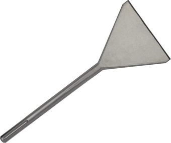SDS MAX 6" Thinset Scraping Chisel (6" x 15") - Machine Sharpened, Tile & Thinset Removal, Floor Scraper