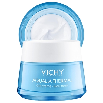 Aqualia Thermal Mineral Water Gel Moisturizer for Face with 97% Natural Origin Hyaluronic Acid, Dermatologist Recommended for 48-hr Hydration, Mineral Oil & Paraben-Free, 1.69 Fl. Oz
