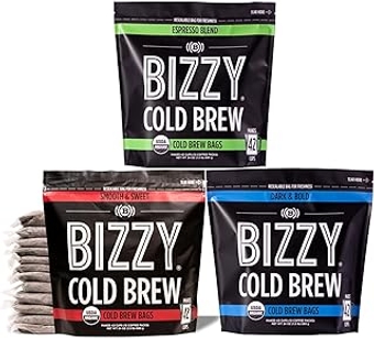 Organic Cold Brew Coffee | Bundle | Brew Bags | 12ct Espresso Blend, 12ct Dark & Bold, 12ct Smooth & Sweet | 3 Pack