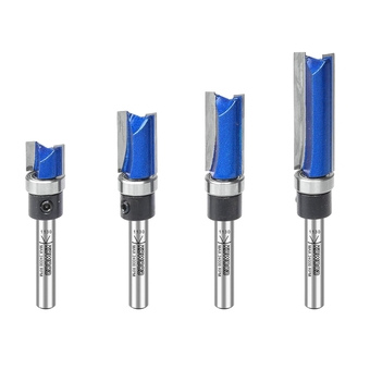 Plus Round-Over Edging/45° Chamfer/Core Box/90° V Groove Router Bit Set in C3 Carbide Tipped for Woodwork (Round-Over Edging)