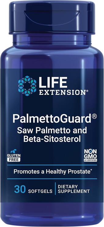 PalmettoGuard Saw Palmetto & Beta-Sitosterol – Supports Healthy Prostate Function & Hormone Metabolism Health – Supplements for Men - Gluten-Free, Non-GMO – 30 softgels