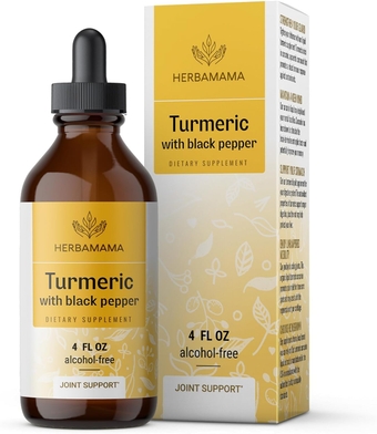 Turmeric Liquid Drops - Organic Turmeric Curcumin Liquid Extract Supplement with Black Pepper - Alcohol-Free - Vegan - 4 fl oz