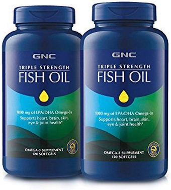 Triple Strength Fish Oil, 2 Pack, for Join, Skin, Eye, and Heart Health