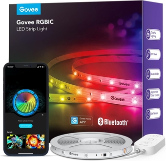 RGBIC LED Strip Lights, 32.8ft Smart LED Lights for Bedroom, Bluetooth LED Lights APP Control, DIY Multiple Colors on One Line, Color Changing LED Strip Lighting Music Sync, Easter Decorations