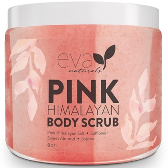 Pink Himalayan Body Scrub By  - Exfoliating Body Scrub, Body Exfoliator, and Foot Scrub - Body Scrubs for Women and Men - Provides Deep Moisture and Nourishment for Skin