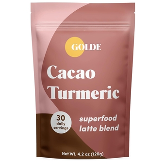 Superfood Latte Blend - Cacao Turmeric | Plant Based Superfood with Turmeric, Cacao, and Coconut Milk Powder | Boosts Immunity, Metabolism, and Skin Health | 30 Daily Servings (120g)
