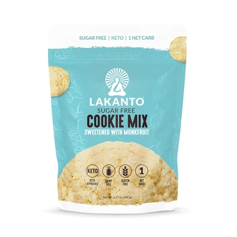 Sugar Free Cookie Mix - Monk Fruit Sweetener, 1g Net Carb, Gluten Free, Dairy Free, Keto Diet Friendly, Delicious Snack, Almond Flour, Baking Mix (12 Servings)