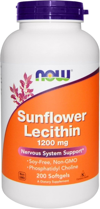 Sunflower Lecithin 1200mg, 200 Softgels, pack of 2