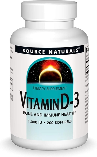 Vitamin D-3 1000 iu Supports Bone & Immune Health - 200 Softgels