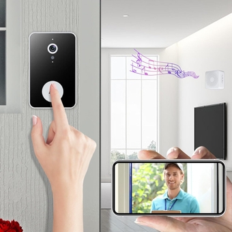 Smart Doorbell, Smart Wireless Remote Video Doorbell, Intelligent Visual Doorbell, Smart Ring Door Camera Outdoor, Deals, Home HD Night Vision My Orders WiFi Security Door Doorbell# R
