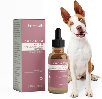 Natural Cardiovascular Support for Dogs and Cats 60 ml / 2 fl oz | USA Made | Promotes Optimal Cardiovascular Function | Supports Healthy Circulation & Cardio Boost | Natural Pet Remedy