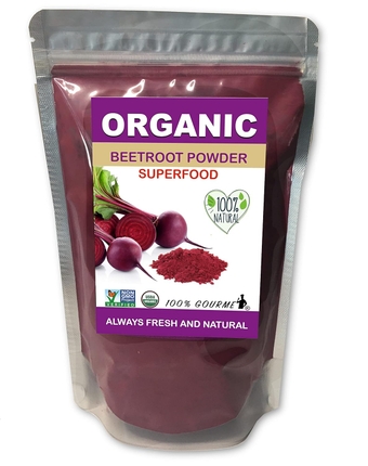 Pure Beet Root Powder Resealable 12oz Organic beet rich in Iron, Boost Energy and improve your body oxygen, Superfood Organic Beet Root Powder, organic beet juice powder, Non-GMO
