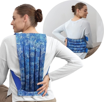 Reusable Microwave Heat Pad - Microwave Heating Pad for Back Pain and Sore Muscle, Hot Pack, for Spine Heat Pack Warming Pad, Microwavable Heating Pads - Blue Flowers 1 Pack