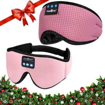 Sleep Headphones Breathable Bluetooth 5.2 Headband 3D Sleeping Headphones, Wireless Eye Mask Sleep Earbuds for Side Sleeper Women Office Air Travel Cool Tech Gadgets Unique Gifts 2 Packs