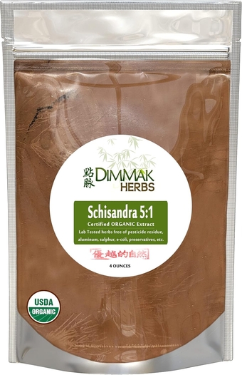 Organic Schisandra 5:1 Extract Powder 4oz | Schizandra Berry/Wu Wei Zi/Schisandra Chinesis for use in Water, Tea or Smoothie 4oz/112g by