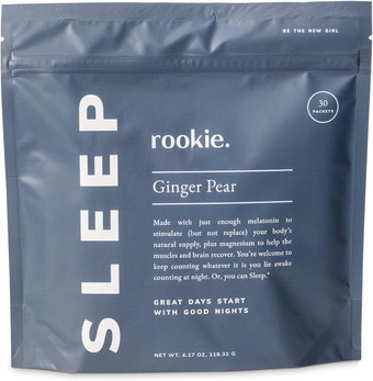 Sleep Calming Formula Powder Packets by  , Magnesium and Melatonin, Supplement for Sleep, Vitamins, Relaxation, Rest, Relief, and Recovery, Ginger Pear Flavor (30 Stick Pack Servings)