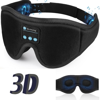 Sleep Wireless Headphones,Bluetooth Sleep Mask,3D Light Blocking Music Eye Mask,for Sleeping Side/Back Sleepers, for Insomnia, Travel,Meditation,is a Gift for Men and Women