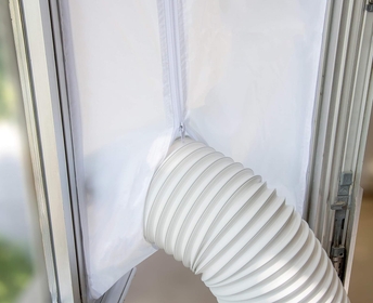 Window Seal for AC Unit / Portable Air Conditioner – Sealing AC with Zip and Adhesive Fastener – Best Way to Seal Casement Window With Maximum Length of 158 inches