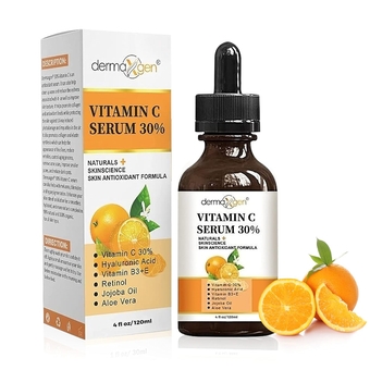 30% Vitamin C Serum for Face, Hyaluronic Acid + Vitamin (B3 + E) + Jojoba + Aloe Vera- Natural & Organic Anti Wrinkle & Skin Rejuvenator Moisturizer Vitamin C for All Skin - Anti Aging Serum (4 FL OZ)
