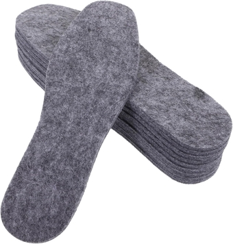 5 Pairs Wool Felt Insole Thicken Insoles Boots Winter Supply Boots Shoe Pads Boot Insoles Women Felt Insoles Breathable Shoe Cushions Comfortable Insole Sneakers Insoles