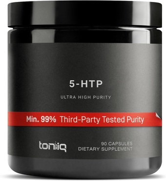 Ultra High Strength 5HTP Capsules - 99%+ Highly Purified and Bioavailable - 12:1 Concentrated Extract - 200mg - 90 Veggie Capsules