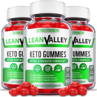 (3 Pack) Lean Valley Keto ACV Gummies, Lean Valley Gummies with Apple Cider Vinegar Weight Apple Loss Cider, ACV, AVC Vegan Formula, Vitamin B12, Vitamin B6, Beet Root, Pomegranate Juice (180 Gummies)