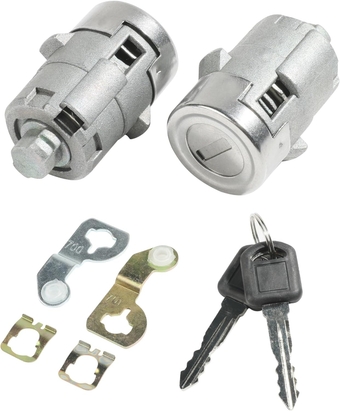 2 Packs Driver and Passenger Door Locks,Door Lock Cylinder Set with 2 Keys,Front Left Right Door Lock Cylinder Barrel,Replace 15298924 88937321,Compatible with ESV EXT SUT 2002-2006 and More