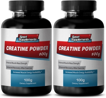 Organic Creatine Monohydrate - Creatine Powder 100mg - Performance and Stamina Booster Premium Creatine Powder, creatine pre workout for men, creatine monohydrate for women (2 Bot, 100 grams each)