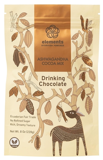 Ashwagandha Dark Hot Chocolate -Heavy Metal Tested- All-Natural, Handmade, Dark Hot Chocolate Mix With Ecuadorian, Fair Trade, Organic Cacao Powder - Vegan Hot Cocoa Mix - 8 Oz