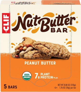 CLIF Nut Butter  - Peanut Butter - Filled Energy s - Non-GMO - USDA Organic - Plant-Based - Low Glycemic - 1.76 oz. (5 Pack)