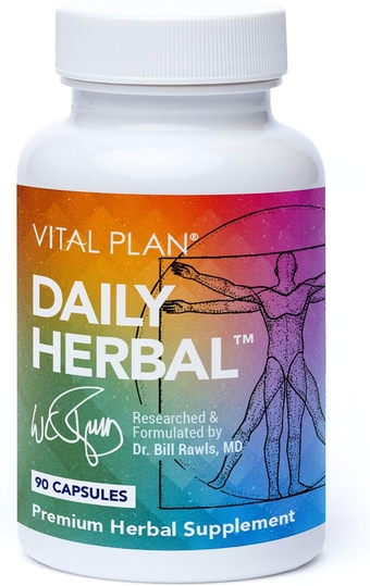 Daily Herbal Supplement by Dr. Bill Rawls – Herbal Immunity Booster for Immune Support, Microbiome Balance & Cell Health — Reishi Mushroom, Turmeric & Rhodiola
