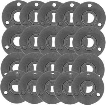 20pcs 4-point Flange Plate Retro Flange Furniture Decorative Pipe Cast Pipe Fittings Retro Pipe Flange Plaster Outdoor Hose Faucet Useful Flange Shower Head Iron Flange Gasket